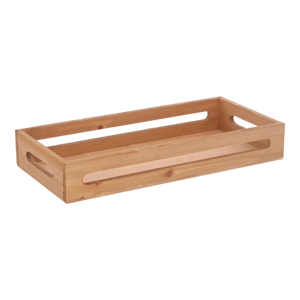 Dienblad hout 18 x 38 x 6 cm naturel Dienblad hout 18 x 38 x 6 cm naturel