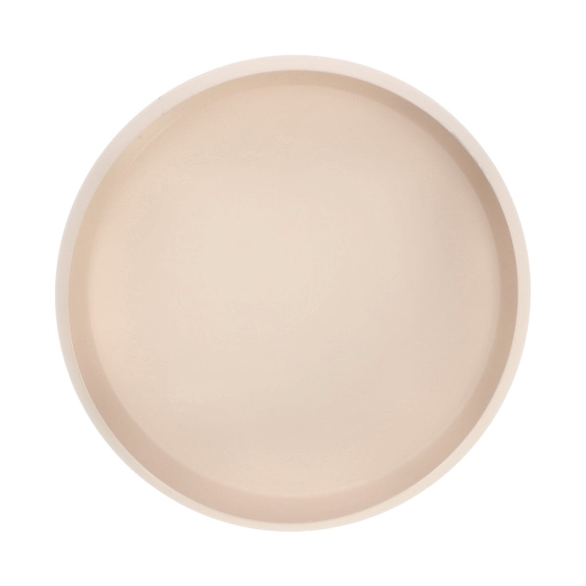 Schaal metaal 22 cm beige Schaal metaal 22 cm beige