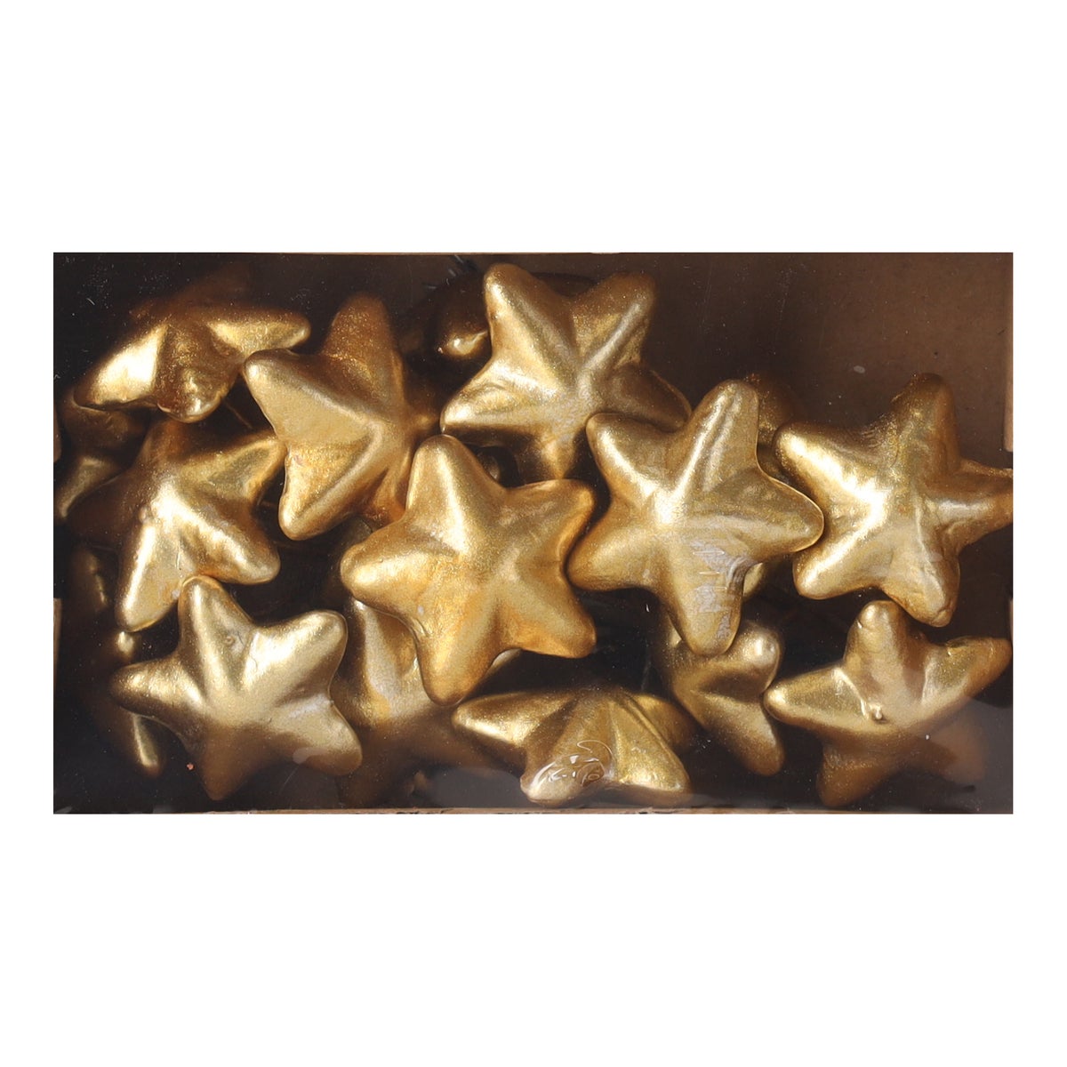 Ster foam op stok 18 stuks goud Ster foam op stok 18 stuks goud