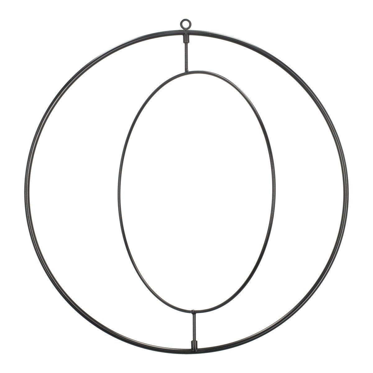 Ring dubbel metaal 40 cm zwart Ring dubbel metaal 40 cm zwart