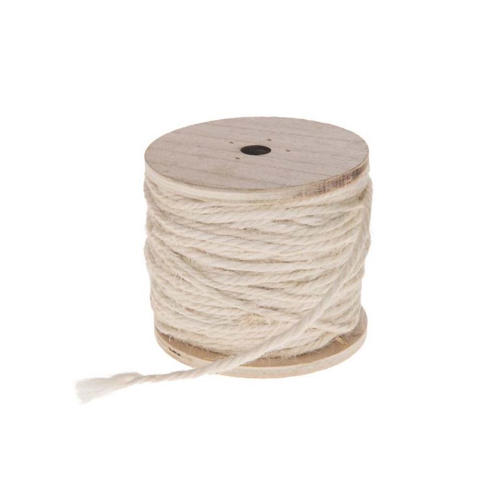 Touw jute 130g op spoel wit Touw jute 130g op spoel wit