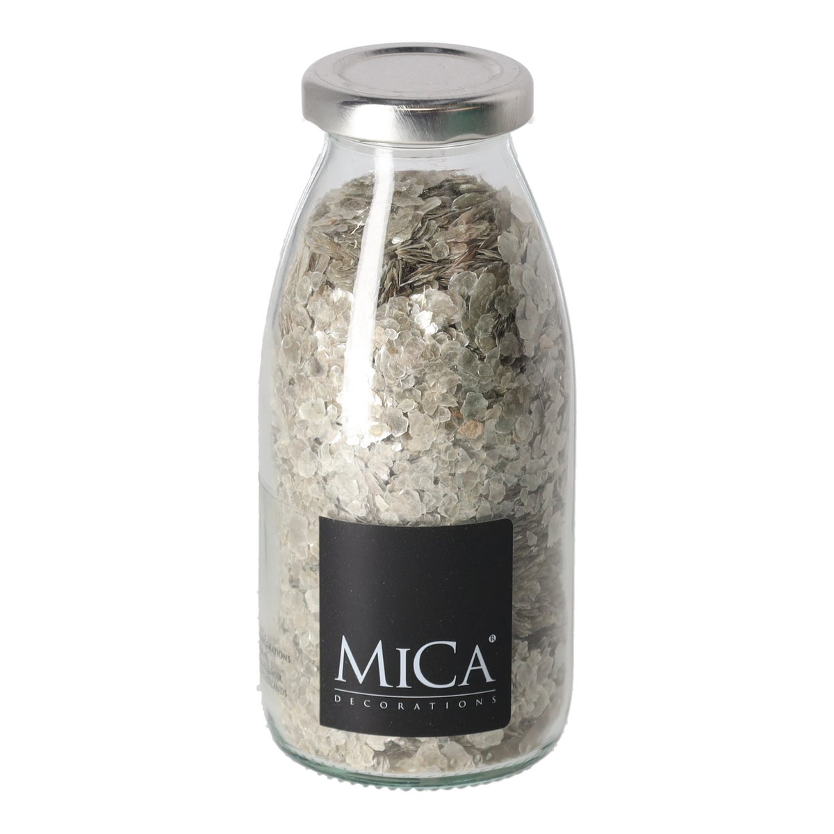 Glimmer pebbles 20-30 mm 250 ml zilver Glimmer pebbles 20-30 mm 250 ml zilver