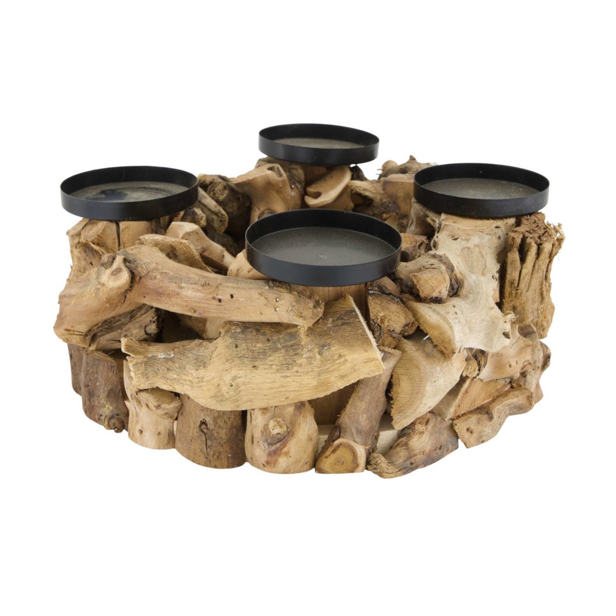 Kaarshouder hardhout 29 cm Kaarshouder hardhout 29 cm