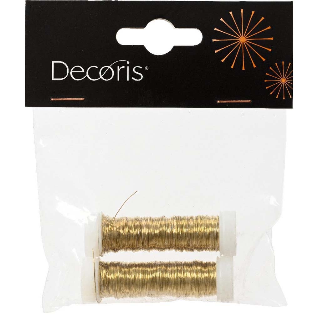 Draad metaal 3mm 6m goud 2st Draad metaal 3mm 6m goud 2st