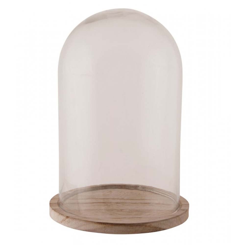 Stolp glas met voet 17x25cm Stolp glas met voet 17x25cm