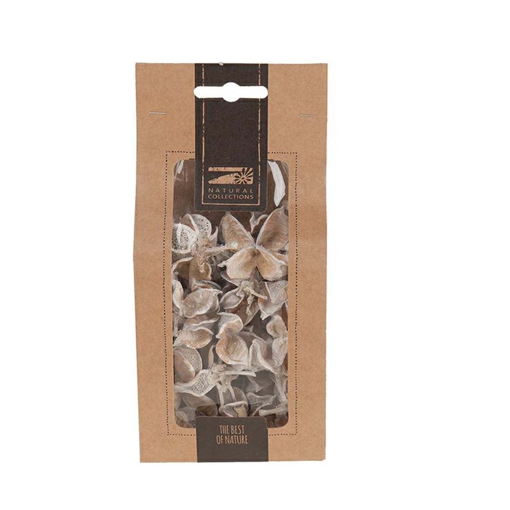 Deco katoen peul white wash 40G Deco katoen peul white wash 40G