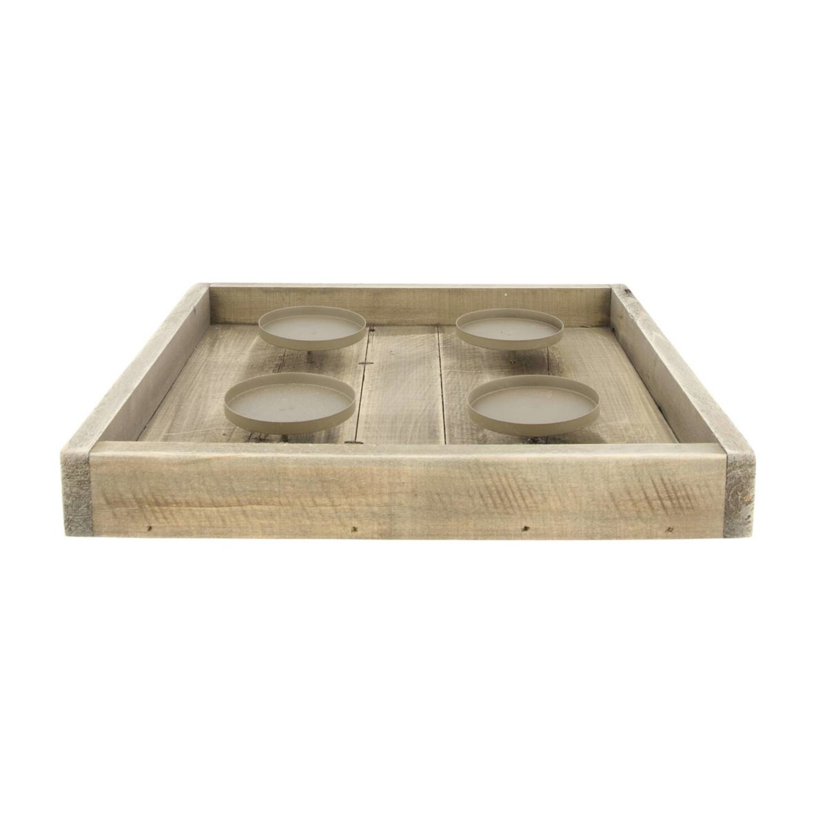 Tray met kaarshouder 38 x 38 cm Tray met kaarshouder 38 x 38 cm