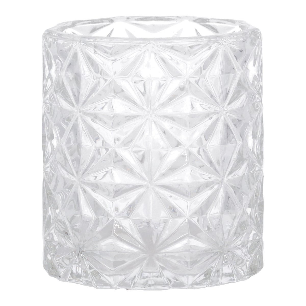 Theelichthouder glas 8 cm transparant Theelichthouder glas 8 cm transparant