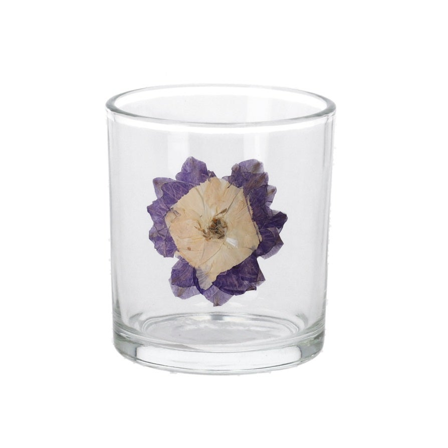 Theelichthouder glas bloem 8 cm Theelichthouder glas bloem 8 cm