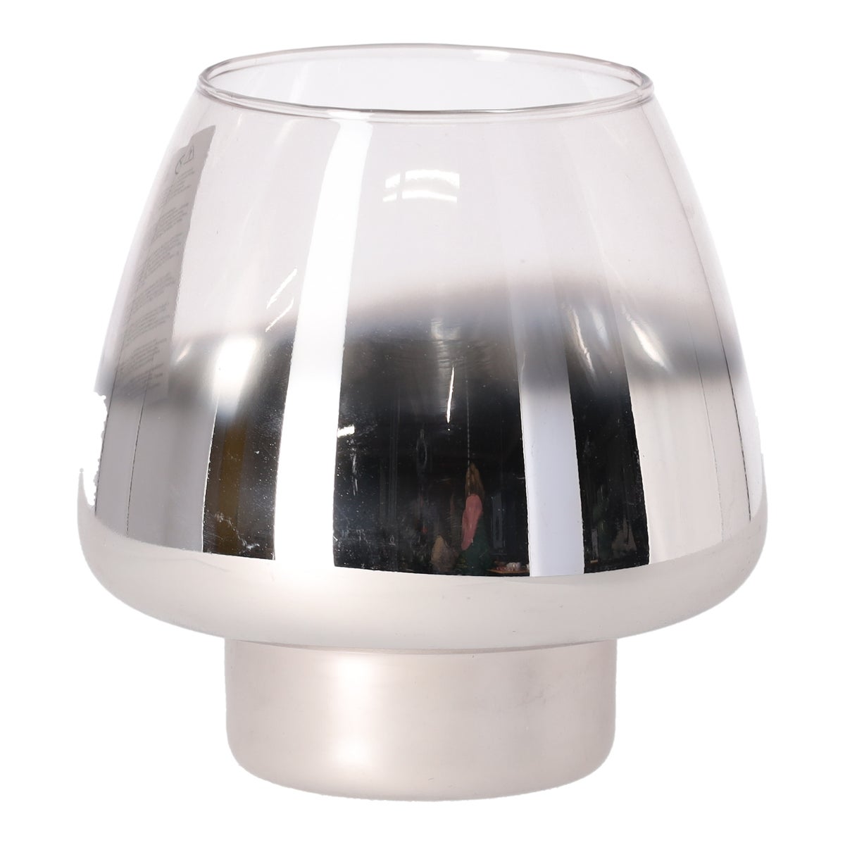 Glazen kaarshouder 14 cm 2 assorti Glazen kaarshouder 14 cm 2 assorti