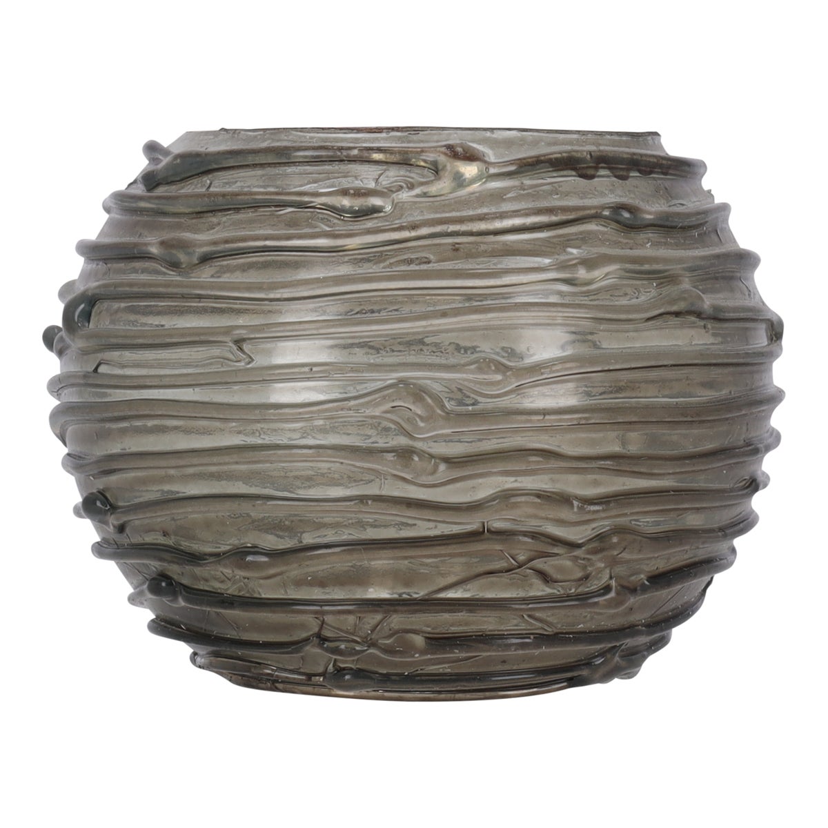 Theelichthouder van glas grijs/groen, 10 x 10 x 8 cm Theelichthouder van glas grijs/groen, 10 x 10 x 8 cm