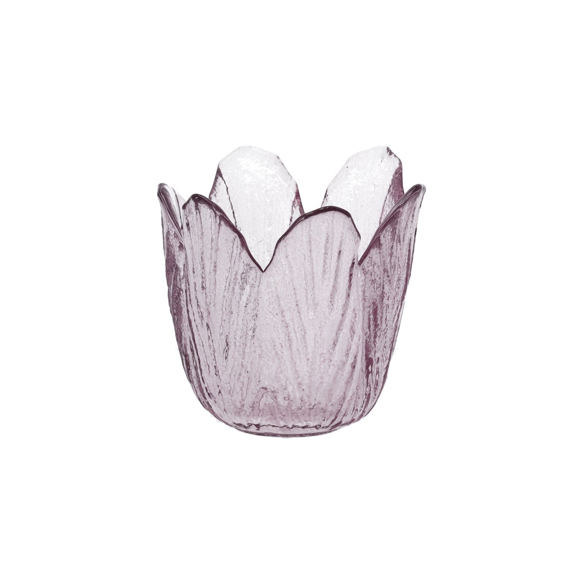 Theelichthouder van glas met bloemmotief, 7 cm diverse uitvoeringen Theelichthouder van glas met bloemmotief, 7 cm diverse uitvoeringen