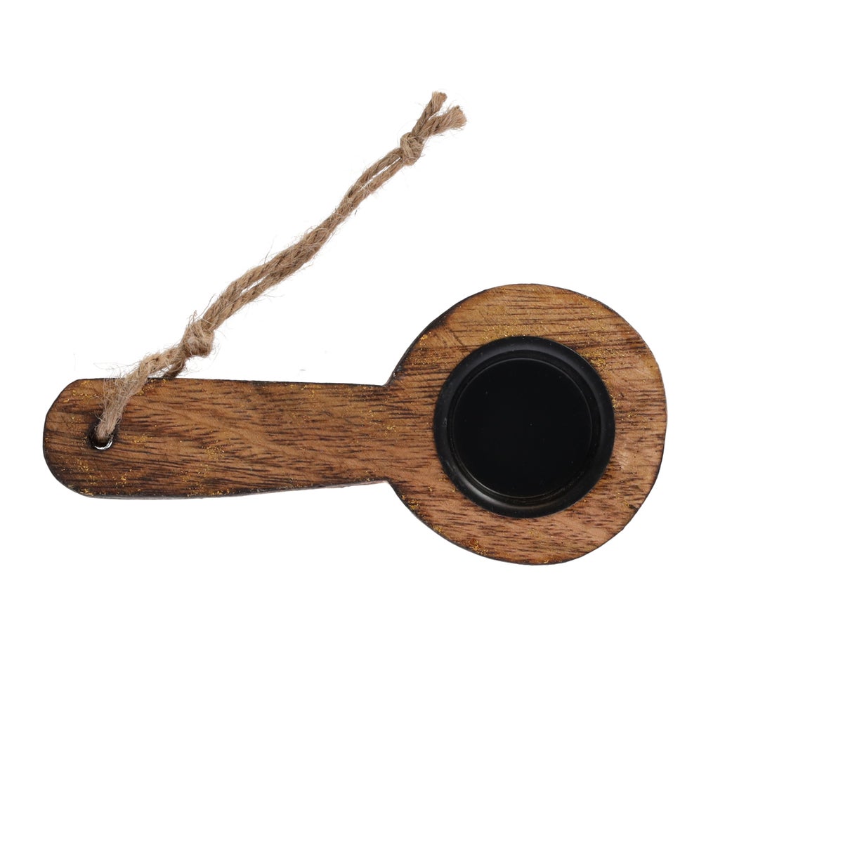 Theelichthouder lepel hout 25 cm Theelichthouder lepel hout 25 cm