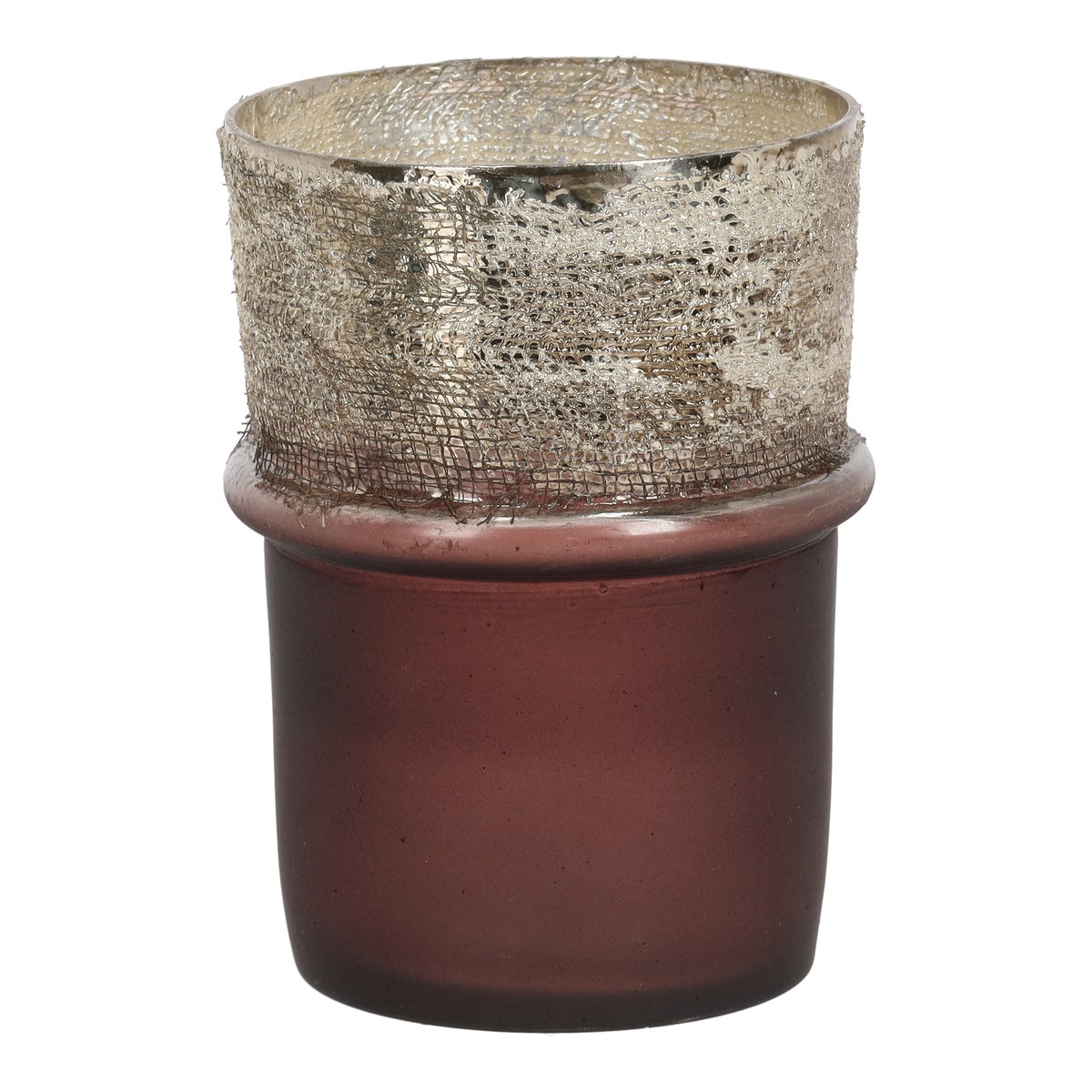 Theelichthouder bruin 14 cm Theelichthouder bruin 14 cm