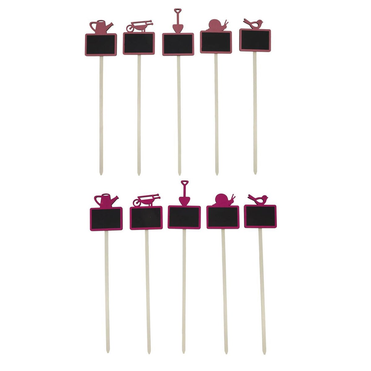 Plantenlabel figuur 48 cm 5 stuks roze, 2 assorti Plantenlabel figuur 48 cm 5 stuks roze, 2 assorti