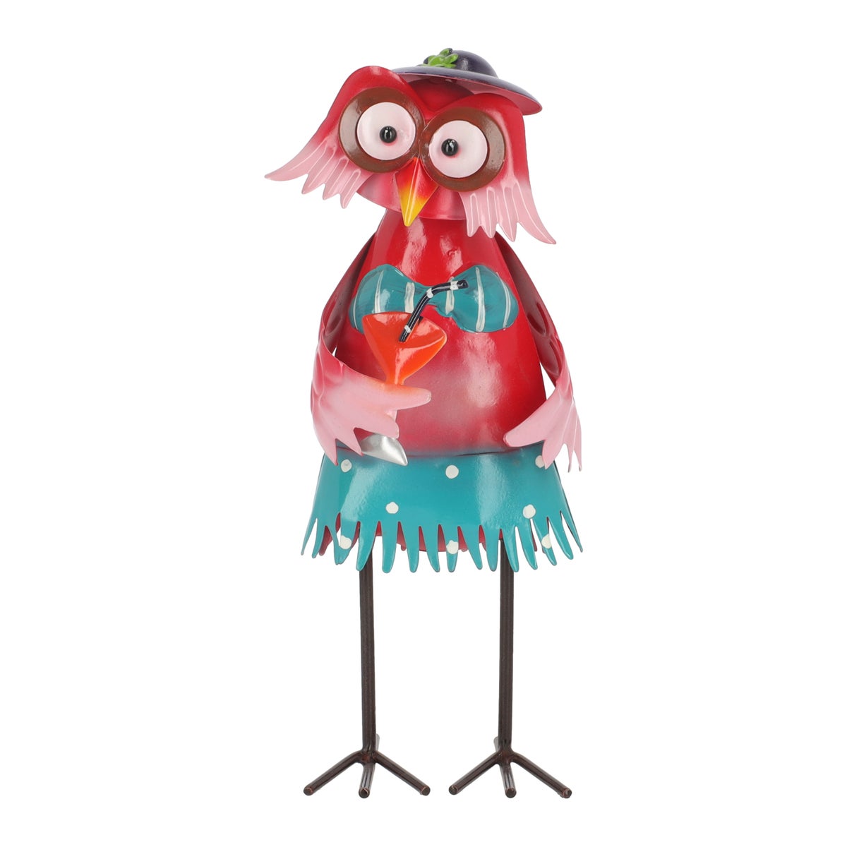 Tuindecoratie vogel roze 26cm Tuindecoratie vogel roze 26cm