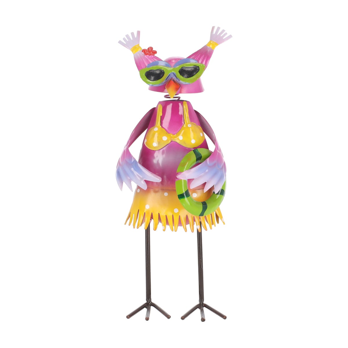 Tuindecoratie vogel paars 28cm Tuindecoratie vogel paars 28cm