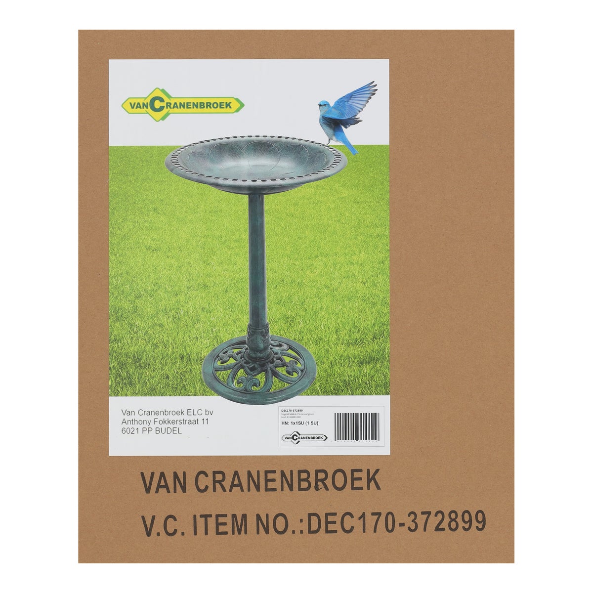 Vogeldrinkbak 71cm oud groen Vogeldrinkbak 71cm oud groen