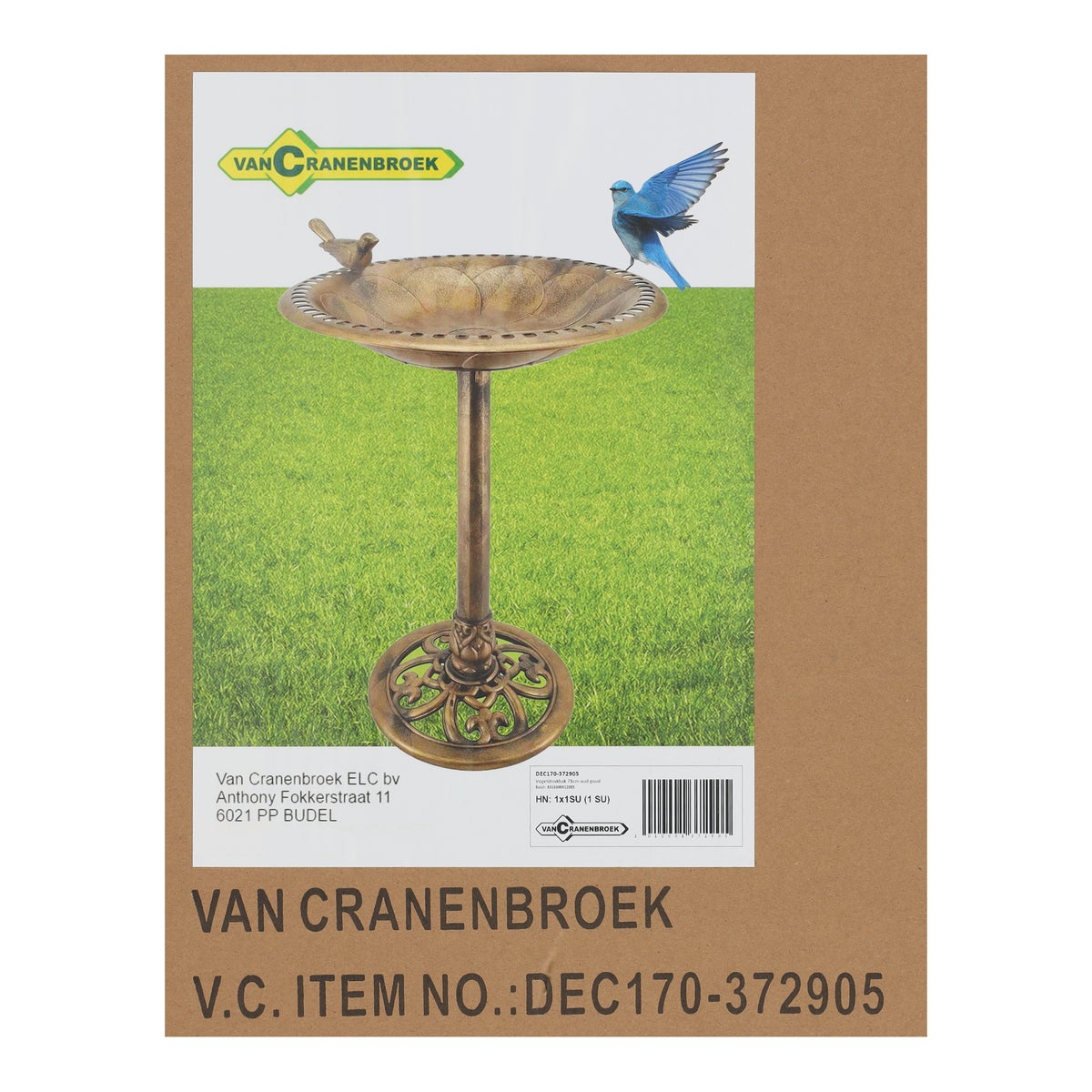 Vogeldrinkbak 71 cm oud goud Vogeldrinkbak 71 cm oud goud
