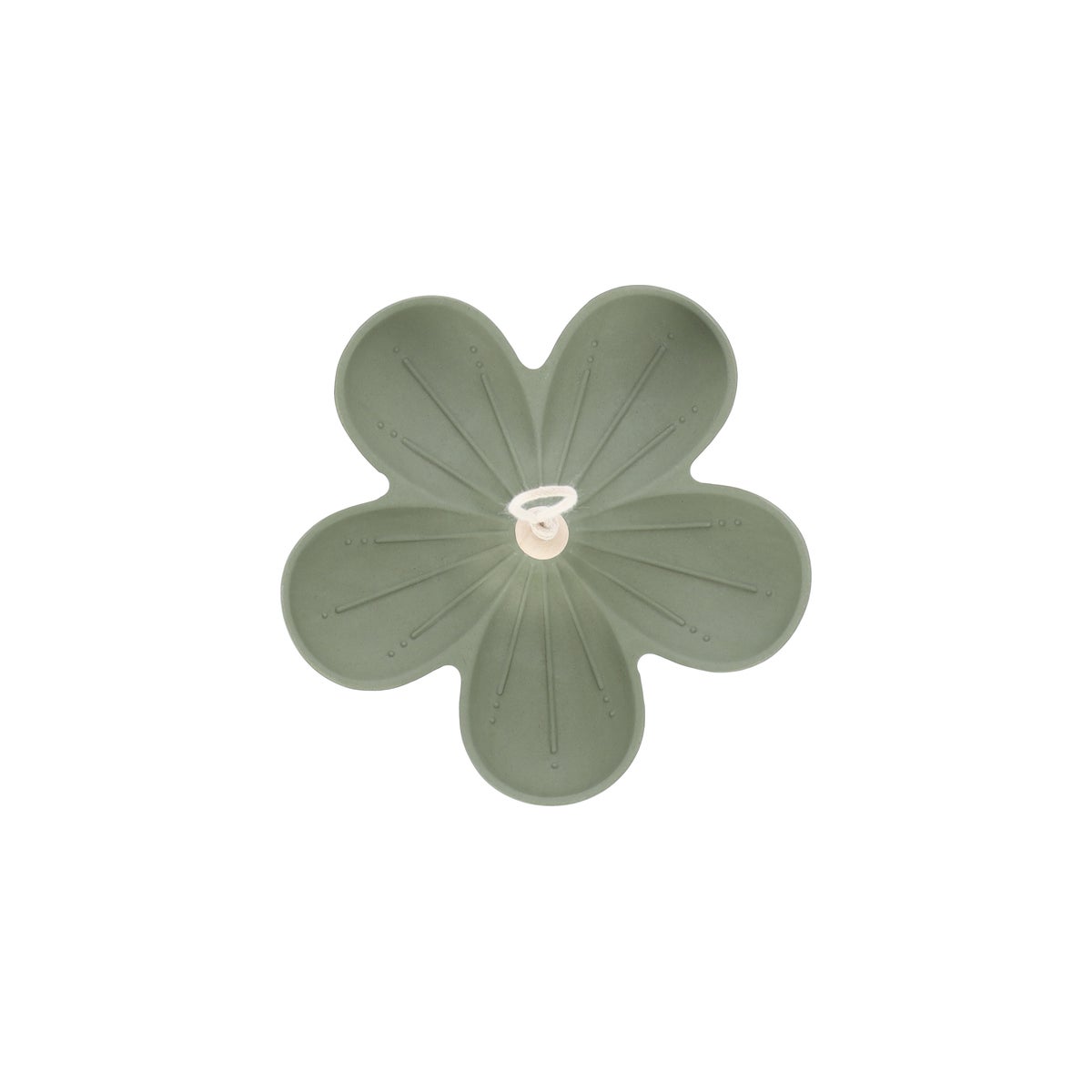 Voederschaal flower hangend 14 x 9 cm groen Voederschaal flower hangend 14 x 9 cm groen
