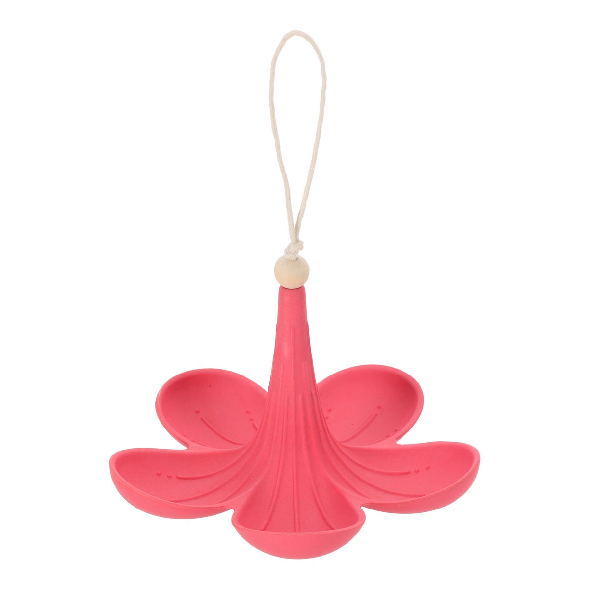 Voederschaal flower hangend 14x9cm rose Voederschaal flower hangend 14x9cm rose