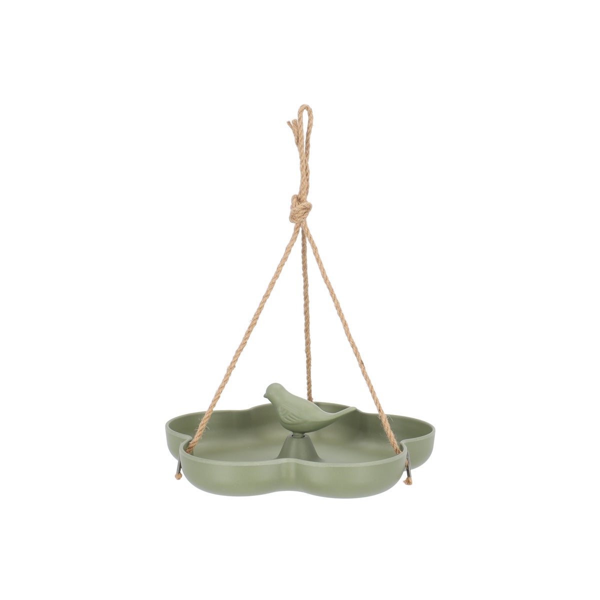 Voederschaal bamboe hangend 23cm groen Voederschaal bamboe hangend 23cm groen