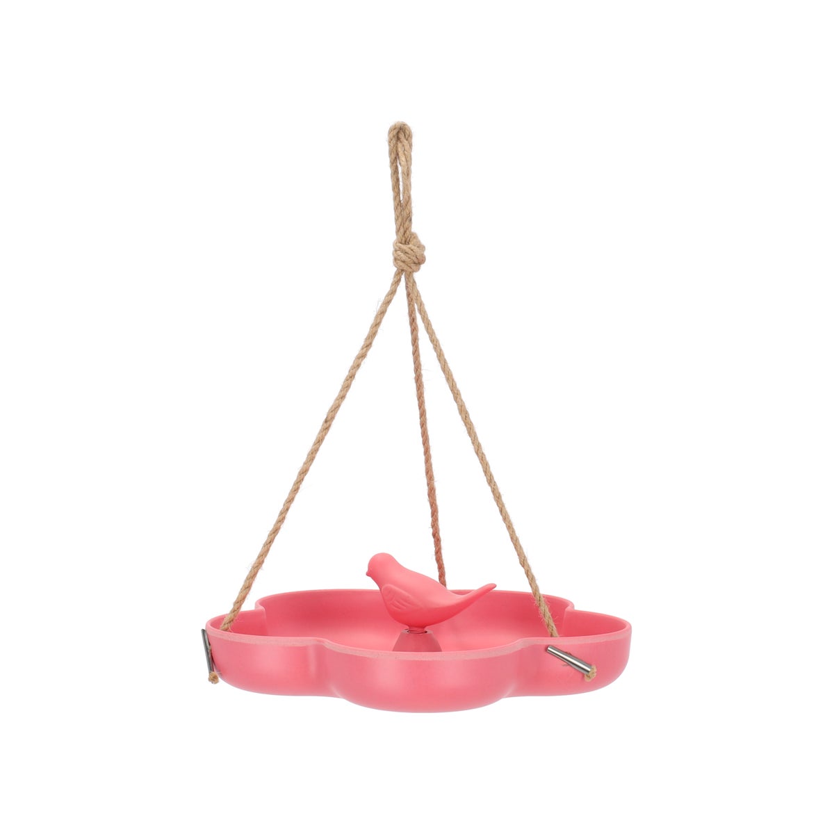 Voederschaal bamboe hangend 23cm rose Voederschaal bamboe hangend 23cm rose