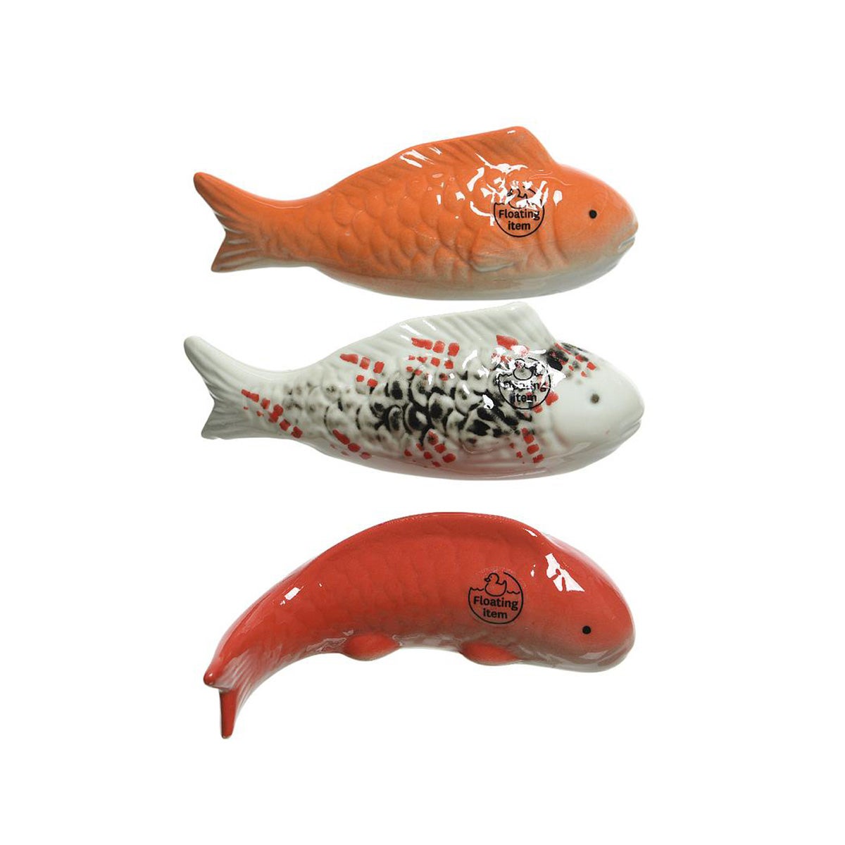 Vis porselein drijvend 6 cm 3 assorti Vis porselein drijvend 6 cm 3 assorti