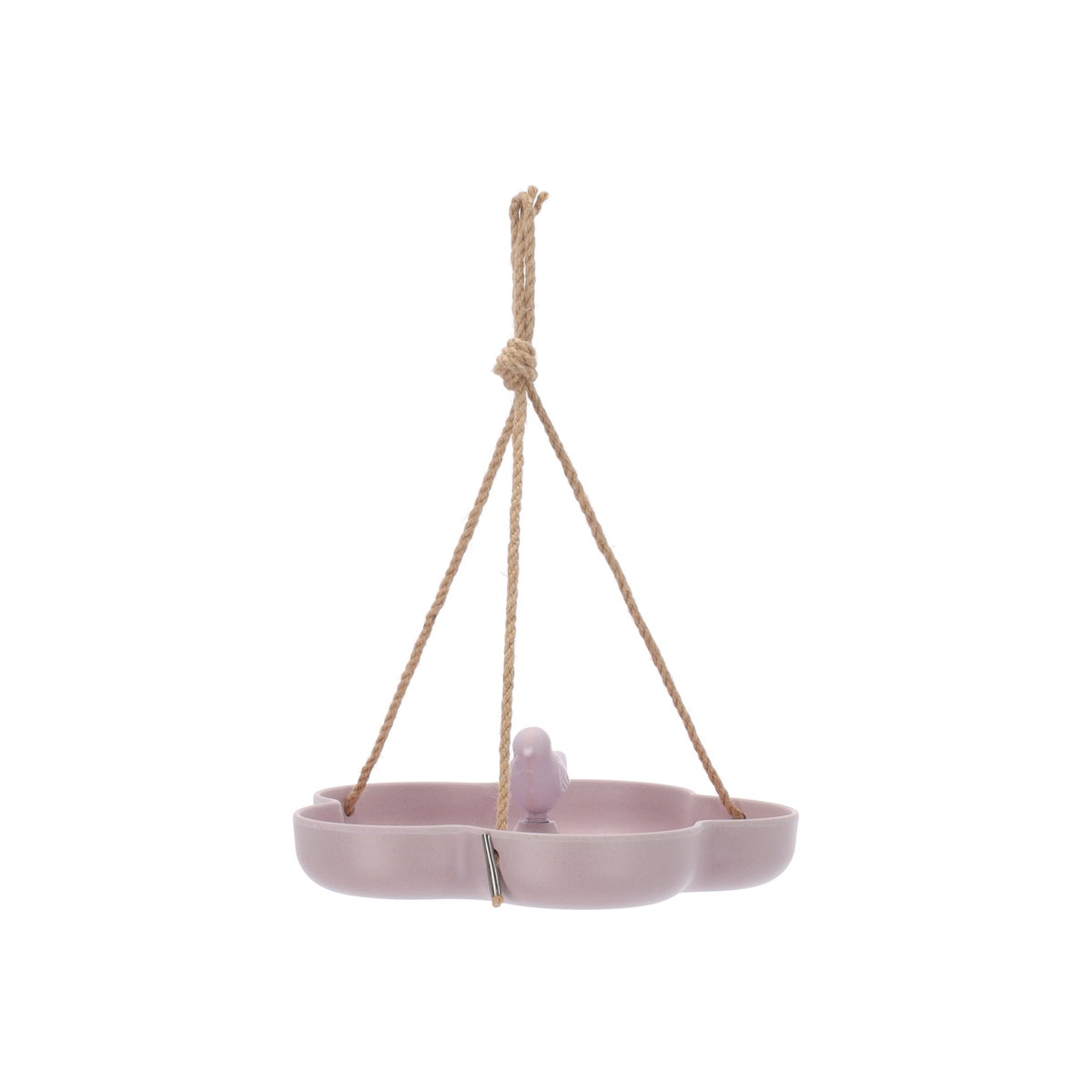 Voederschaal bamboe hangend 23 cm lila Voederschaal bamboe hangend 23 cm lila