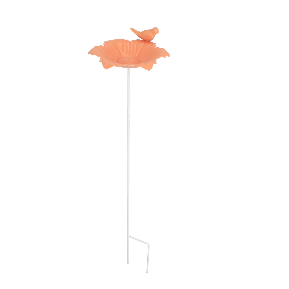 Voederschaal bamboe op stok 20 x 70 cm oranje Voederschaal bamboe op stok 20 x 70 cm oranje