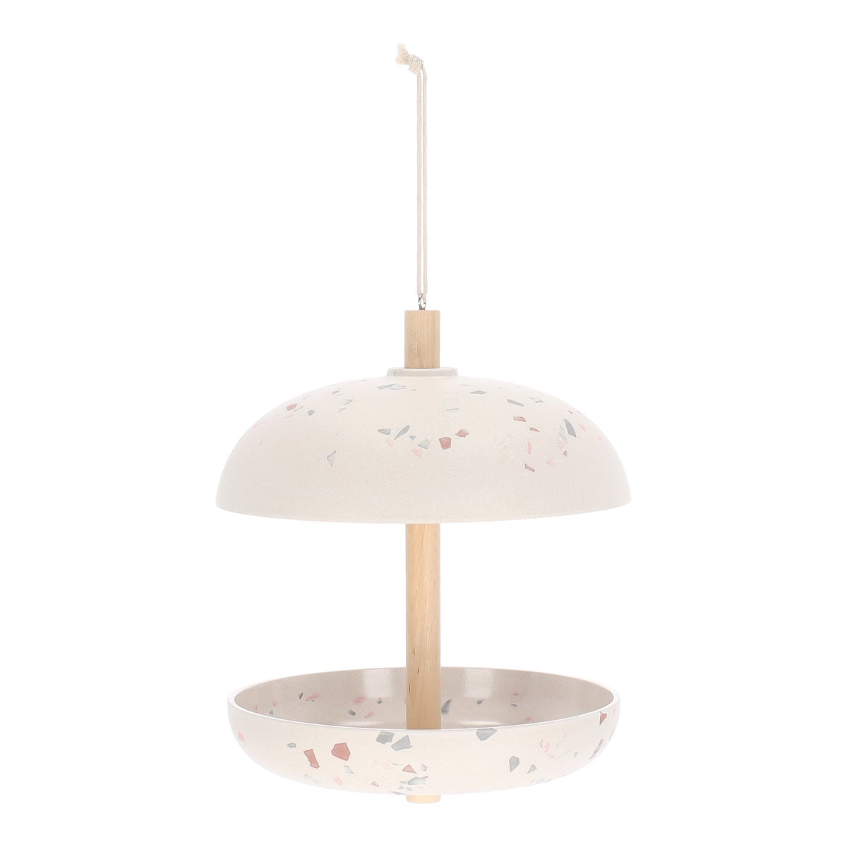 Vogelvoederhuis hangend bamboe 20 cm t-look Vogelvoederhuis hangend bamboe 20 cm t-look