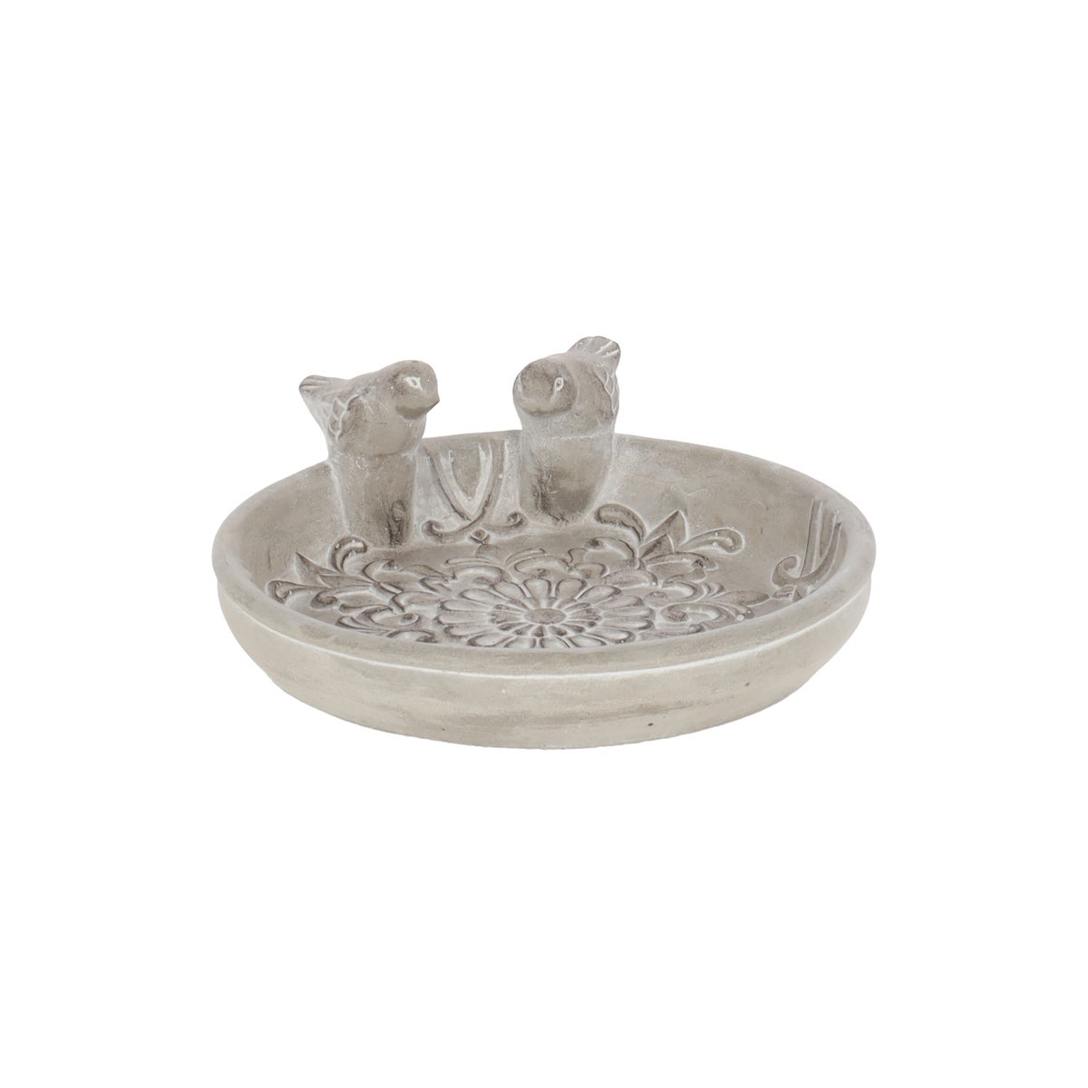 Vogeldrinkbak bloem 24 cm cement Vogeldrinkbak bloem 24 cm cement