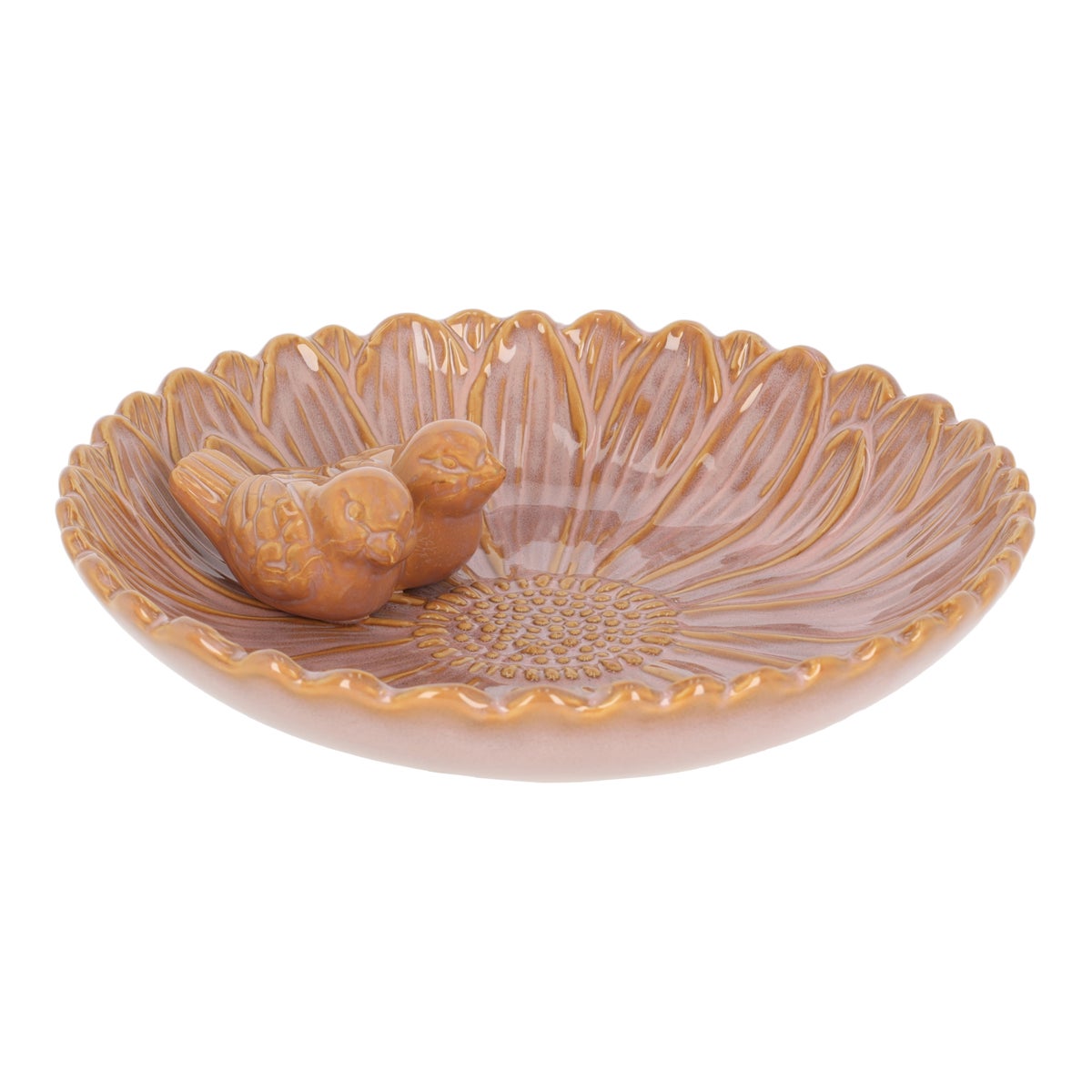 Vogelbad bloem oud roze 28 cm Vogelbad bloem oud roze 28 cm