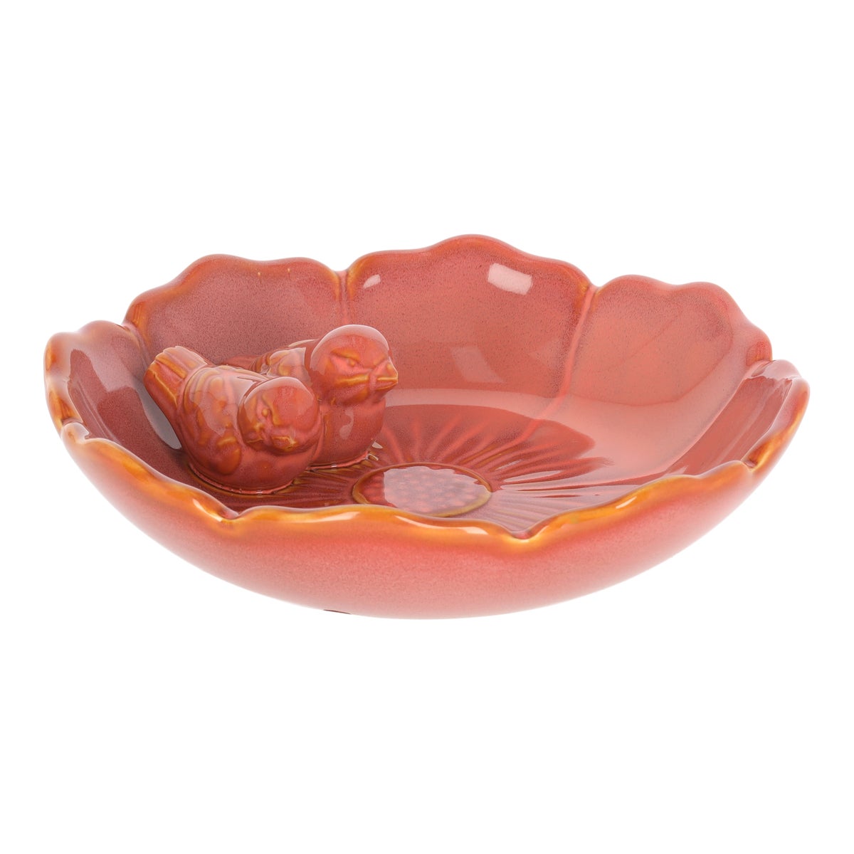 Vogelbad bloem marsala 23 cm Vogelbad bloem marsala 23 cm