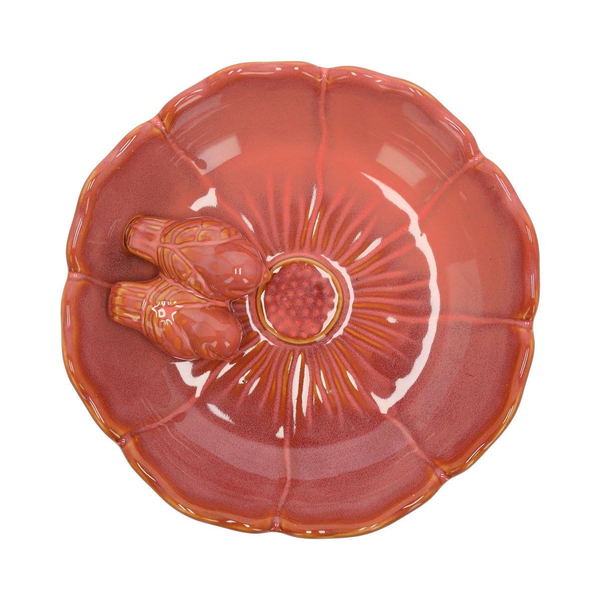 Vogelbad bloem marsala 23 cm Vogelbad bloem marsala 23 cm