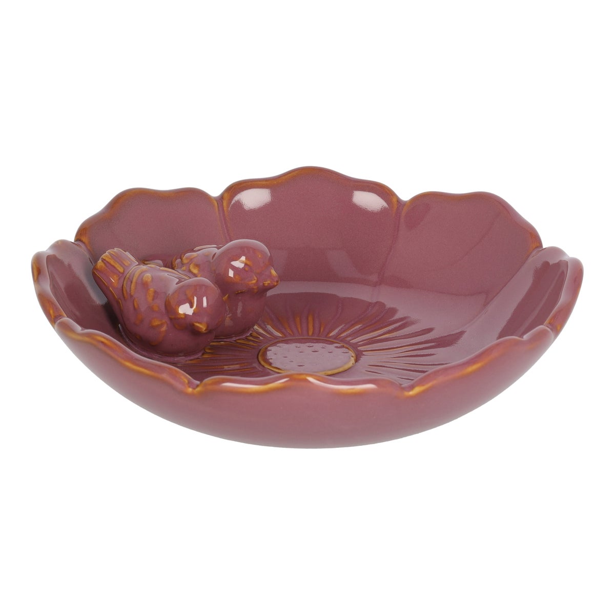 Vogelbad bloem paars 23 cm Vogelbad bloem paars 23 cm