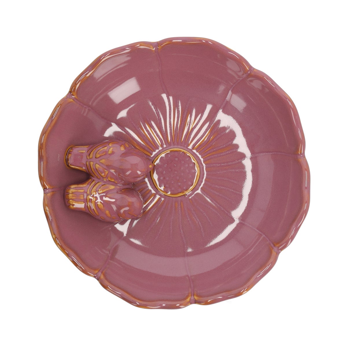 Vogelbad bloem paars 23 cm Vogelbad bloem paars 23 cm