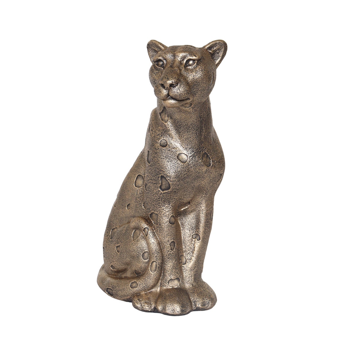 Beeld Luipaard goud 54 cm Beeld Luipaard goud 54 cm