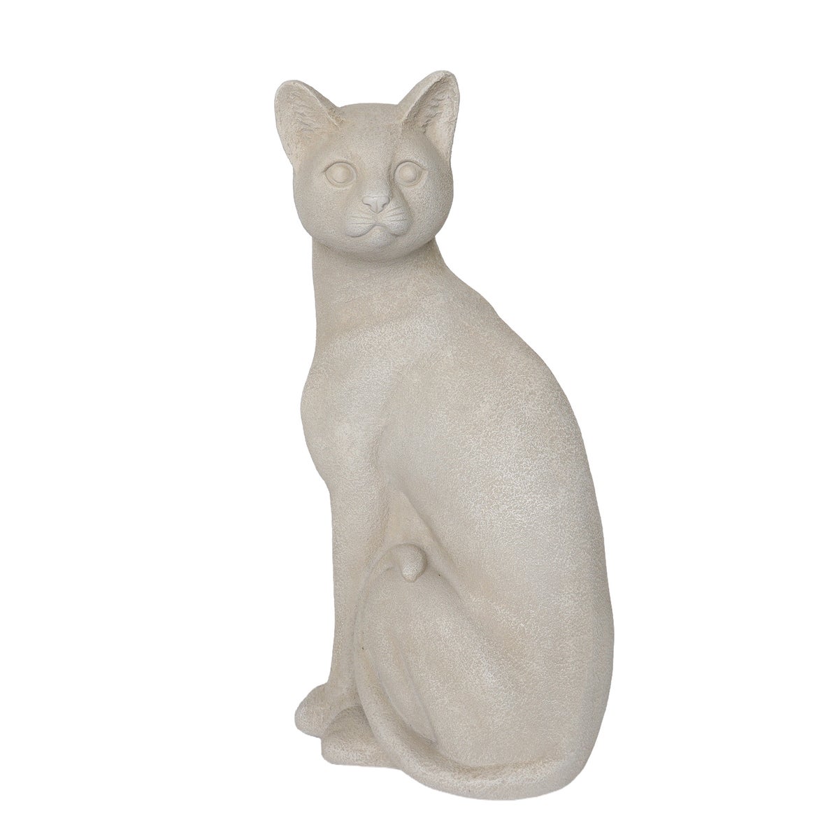 Beeld Kat beige 54 cm Beeld Kat beige 54 cm