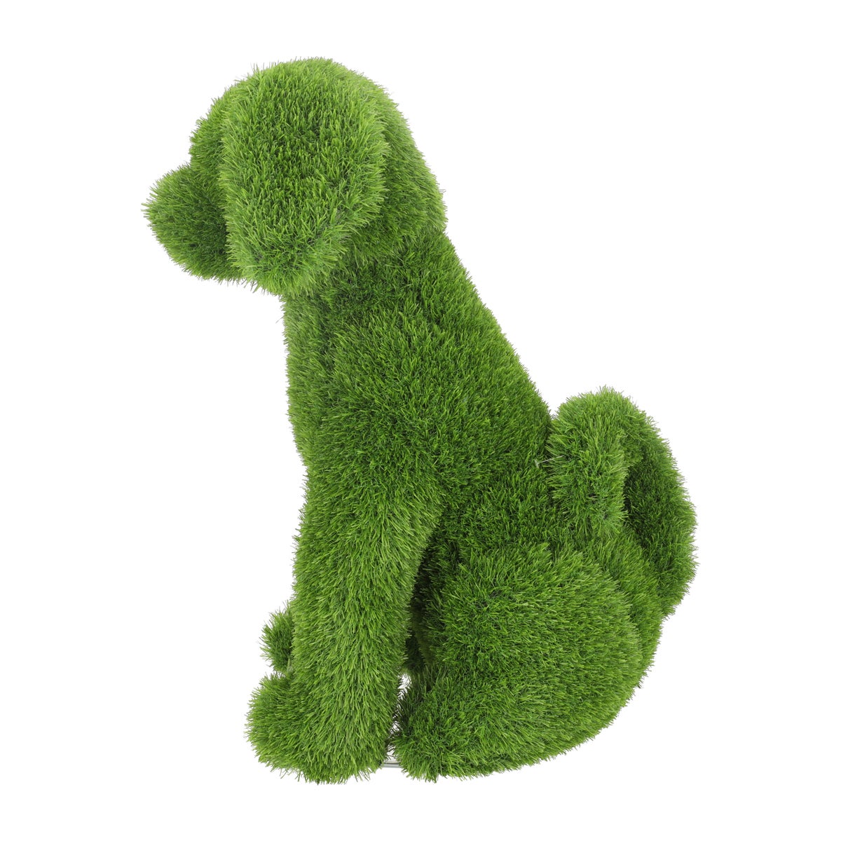 Hond zittend 65 cm gras Hond zittend 65 cm gras
