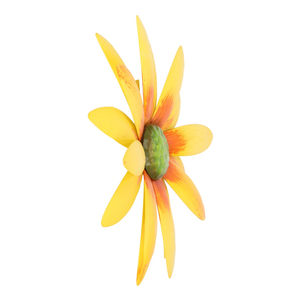Bloem metaal geel 28 cm Bloem metaal geel 28 cm