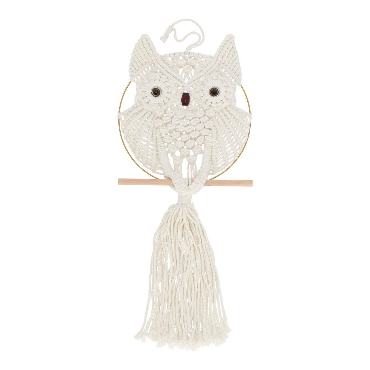 Wanddeco uil 80 cm wit Wanddeco uil 80 cm wit
