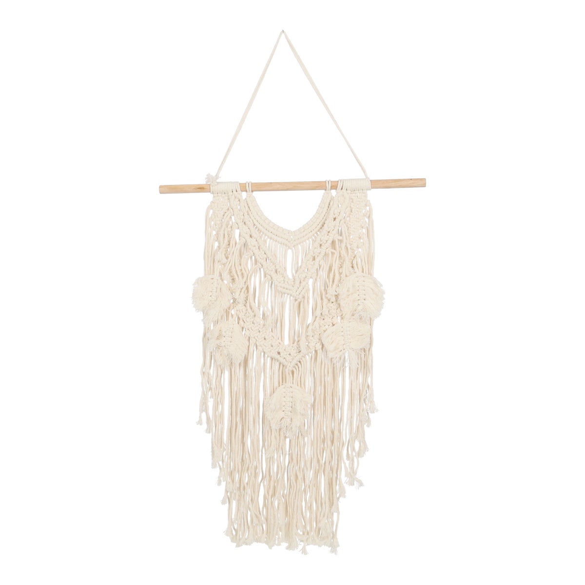 Wand deco pluim 60 cm wit Wand deco pluim 60 cm wit