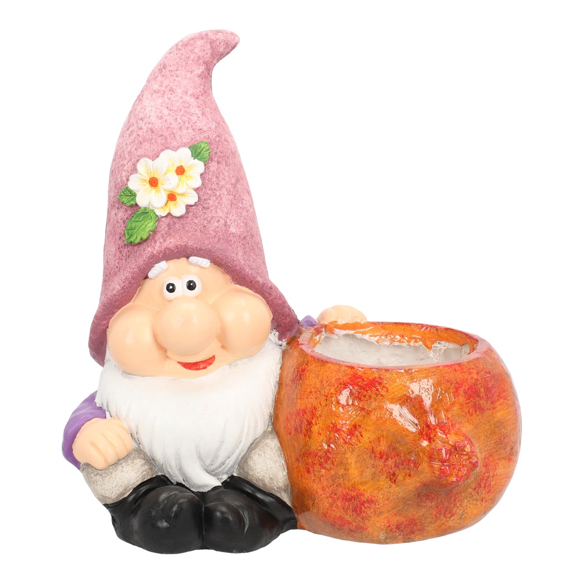 Kabouter met granaatappel 35 cm Kabouter met granaatappel 35 cm