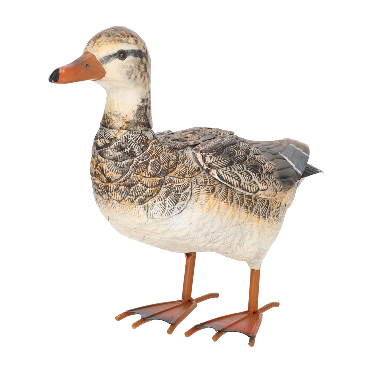 Beeld metaal eend 32 cm Beeld metaal eend 32 cm