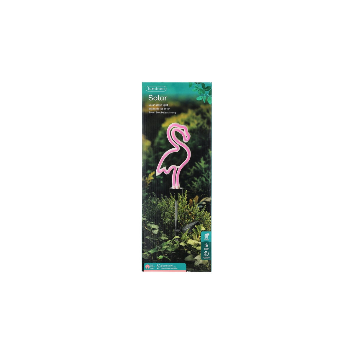 Steker neon solar flamingo 74 cm Steker neon solar flamingo 74 cm