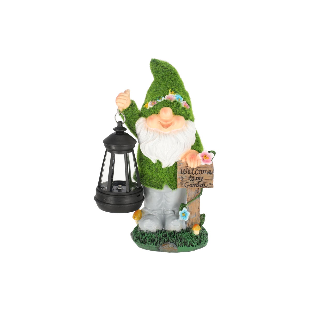 Kabouter gras lantaarn 24 cm solar Kabouter gras lantaarn 24 cm solar