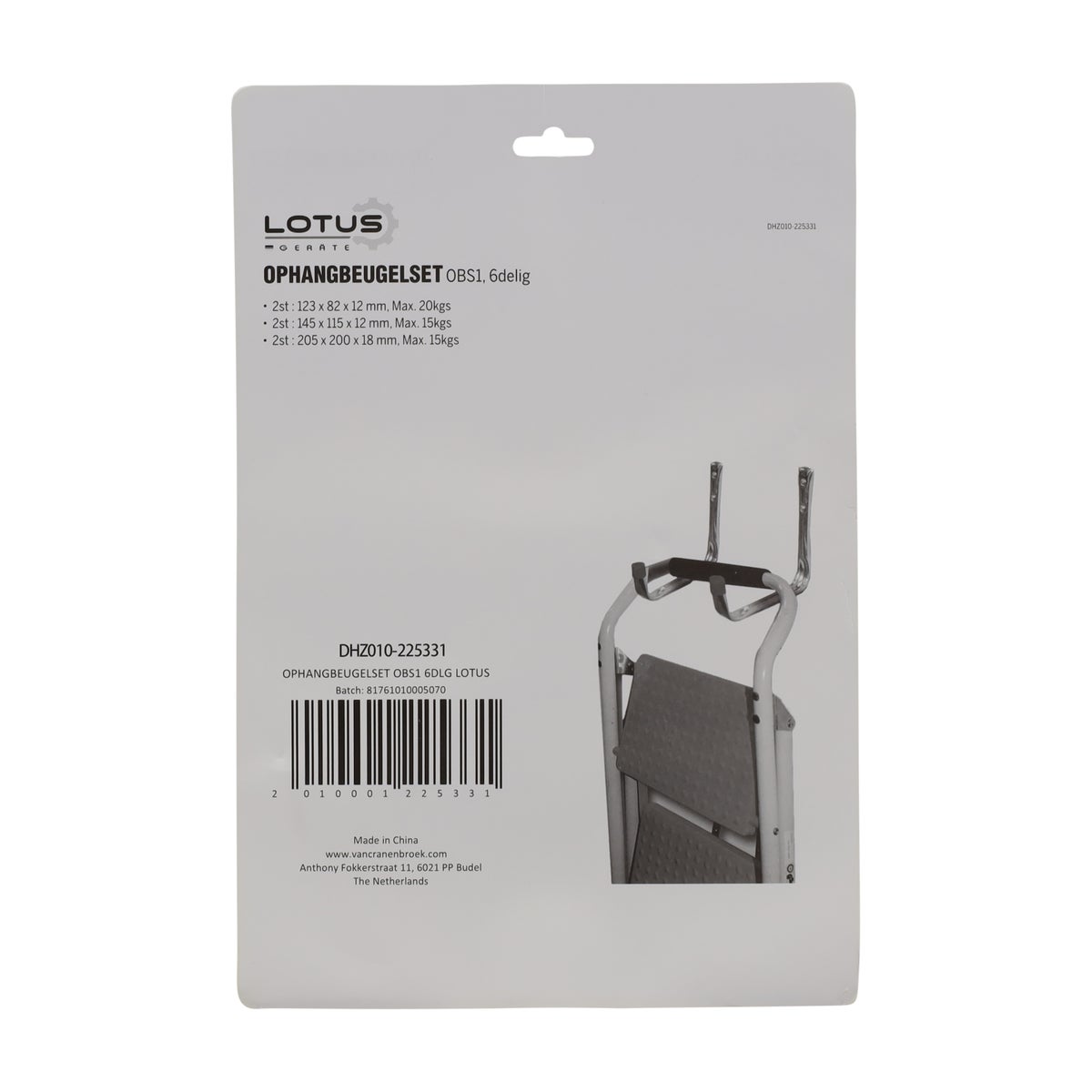 Ophangbeugelset 6-delig Lotus Ophangbeugelset 6-delig Lotus