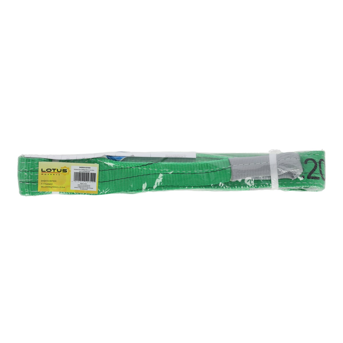 Hijsband WLL 2000 kg 60 mm 2 m Hijsband WLL 2000 kg 60 mm 2 m