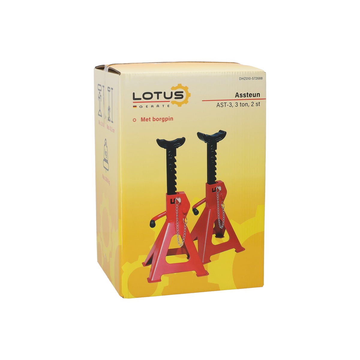 Assteun 3 ton 2 stuks Lotus Assteun 3 ton 2 stuks Lotus